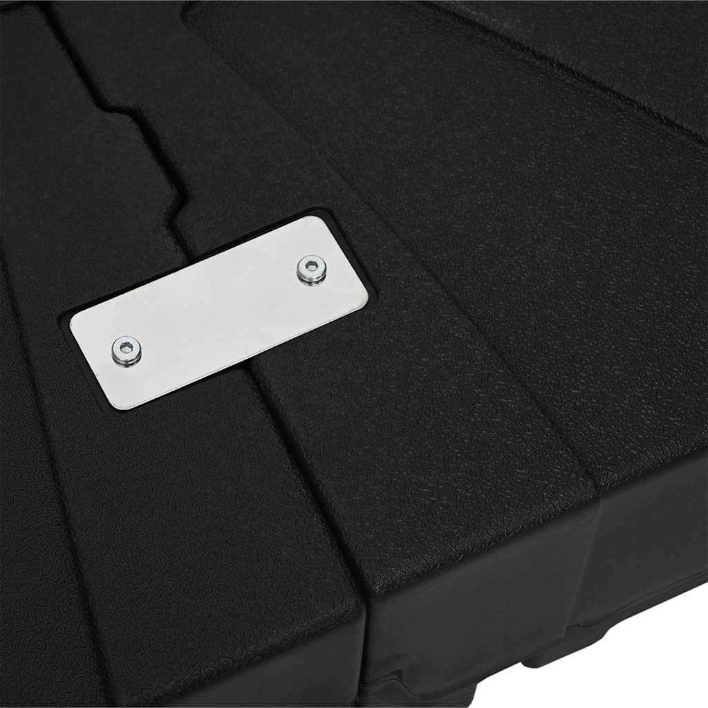 Set mit Ausleger-Sonnenschirmbasis 2 pcs Schwarz