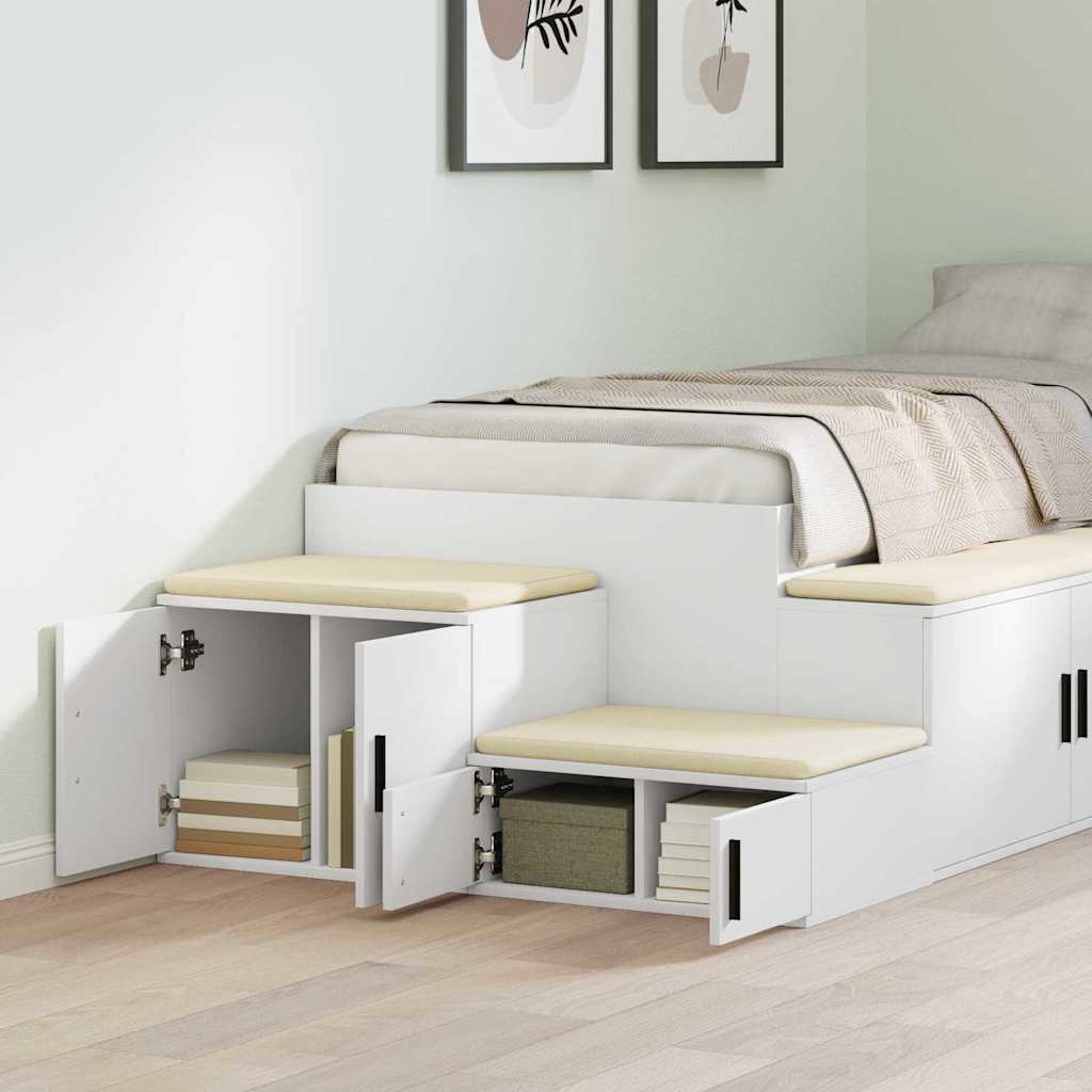 Badschrank Weiß 118 x 41 x 40 cm Holzwerkstoff