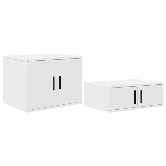 Badschrank Weiß 118 x 41 x 40 cm Holzwerkstoff