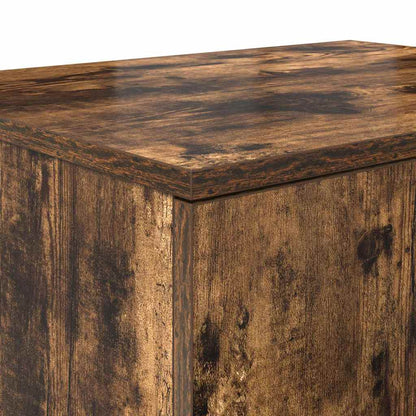 Badschrank Räuchereiche 118 x 41 x 40 cm Holzwerkstoff