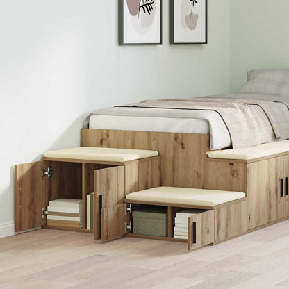 Badschrank Artisan-Eiche 108 x 41 x 40 cm Holzwerkstoff