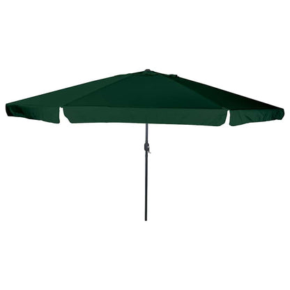 Gartenparasol Grün und Schwarz 395 x 395 x 245 cm
