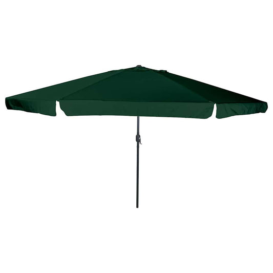 Gartenparasol Grün und Schwarz 395 x 395 x 245 cm