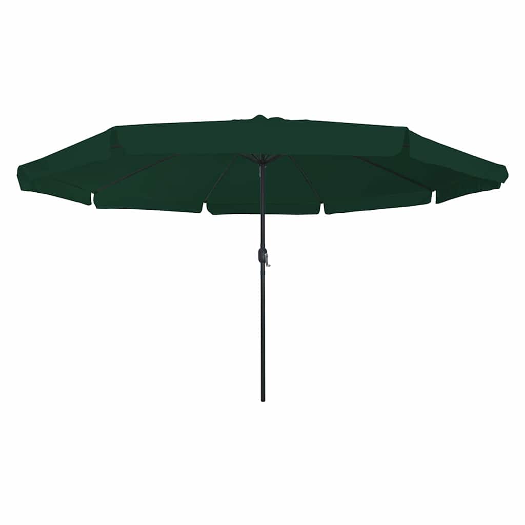 Gartenparasol Grün und Schwarz 395 x 395 x 245 cm