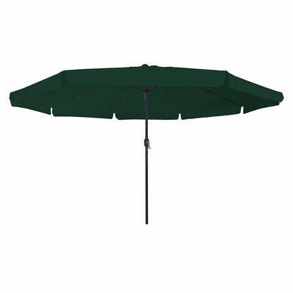Gartenparasol Grün und Schwarz 395 x 395 x 245 cm