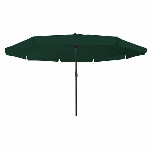 Gartenparasol Grün und Schwarz 395 x 395 x 245 cm