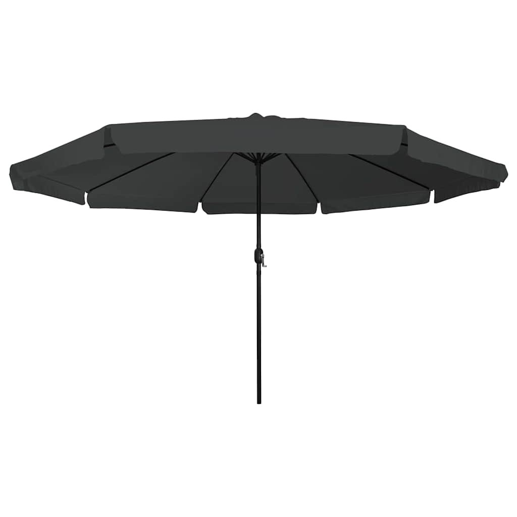 Gartenparasol Anthrazit und Schwarz 395 x 395 x 245 cm