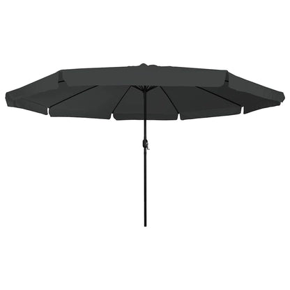 Gartenparasol Anthrazit und Schwarz 395 x 395 x 245 cm