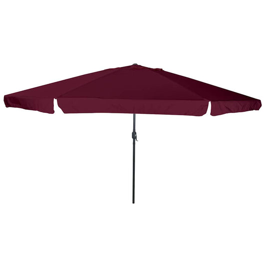 Gartenparasol Rot und Schwarz 395 x 395 x 245 cm