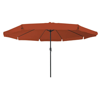 Gartenparasol Rot und Schwarz 395 x 395 x 245 cm