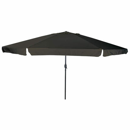 Gartenparasol Schwarz 395 x 395 x 245 cm Polyester und Stahl