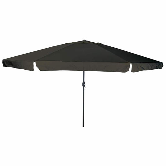 Gartenparasol Schwarz 395 x 395 x 245 cm Polyester und Stahl