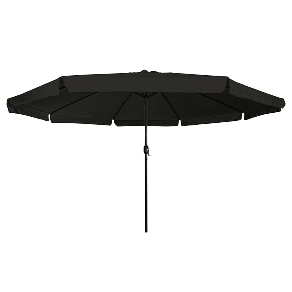 Gartenparasol Schwarz 395 x 395 x 245 cm Polyester und Stahl