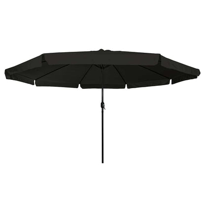 Gartenparasol Schwarz 395 x 395 x 245 cm Polyester und Stahl