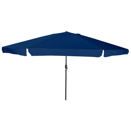 Gartenparasol Blau und Schwarz 395 x 395 x 245 cm