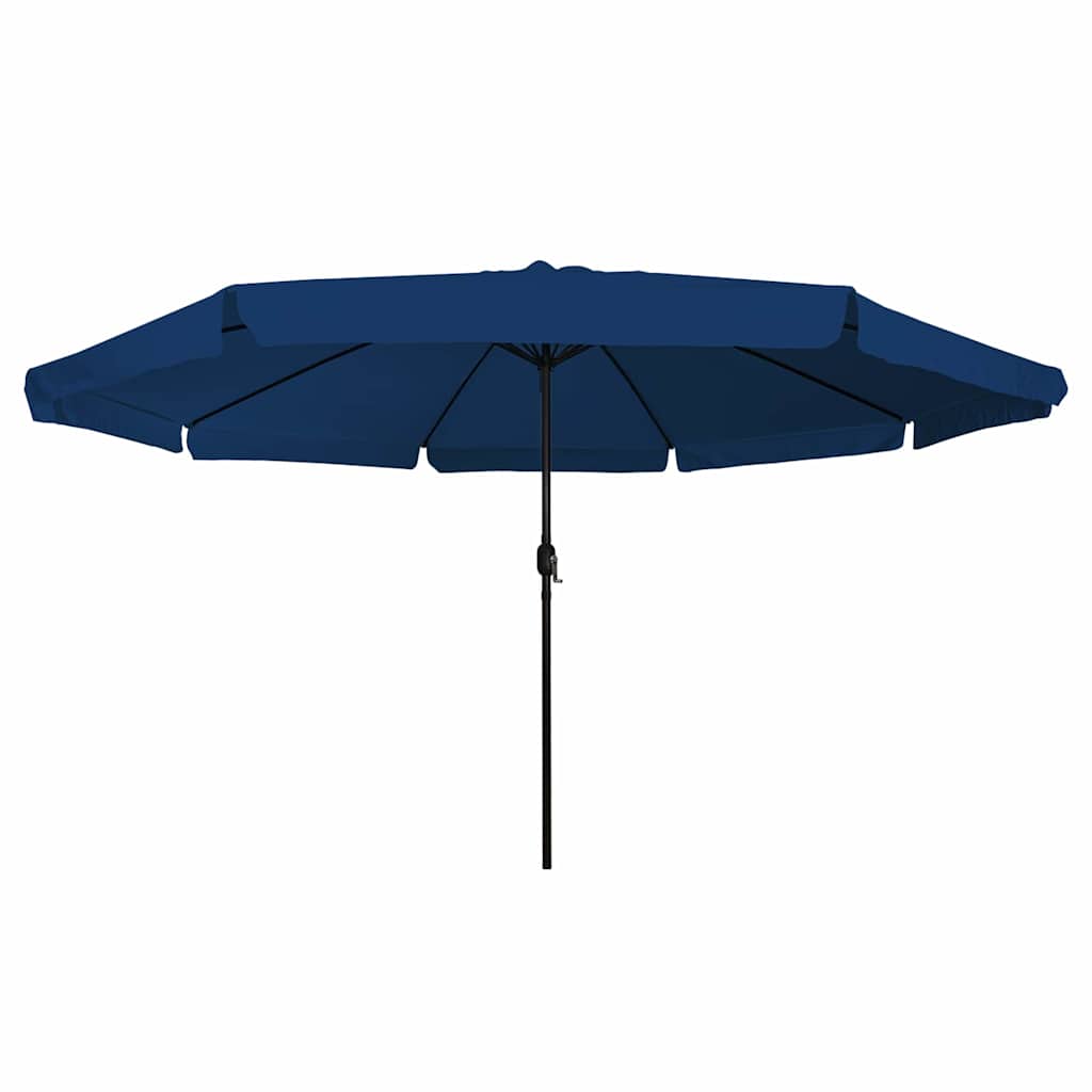 Gartenparasol Blau und Schwarz 395 x 395 x 245 cm
