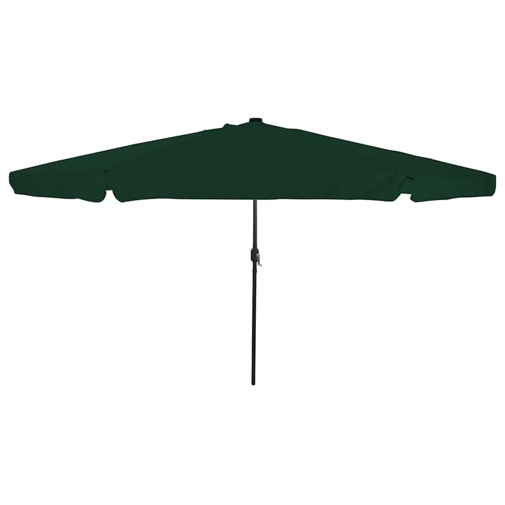 Gartenparasol Grün und Schwarz 395 x 395 x 245 cm