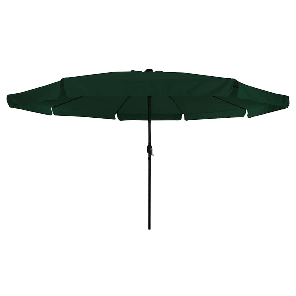 Gartenparasol Grün und Schwarz 395 x 395 x 245 cm