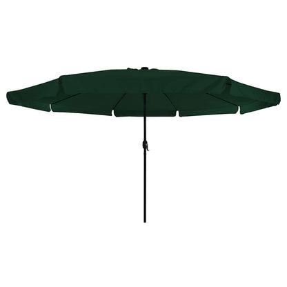 Gartenparasol Grün und Schwarz 395 x 395 x 245 cm