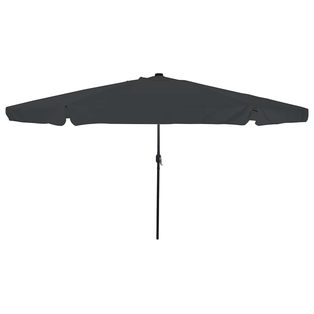 Gartenparasol Anthrazit und Schwarz 395 x 395 x 245 cm