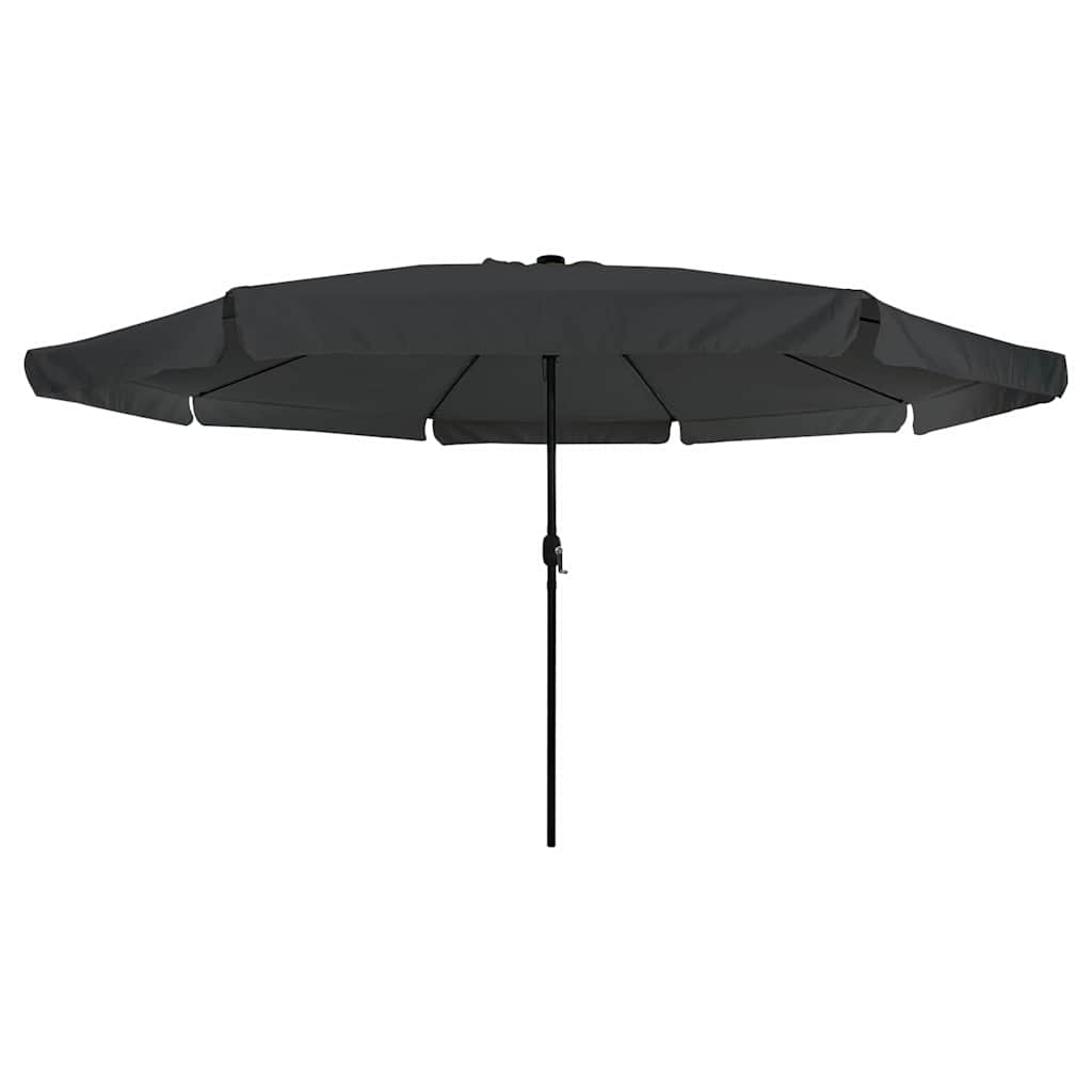 Gartenparasol Anthrazit und Schwarz 395 x 395 x 245 cm