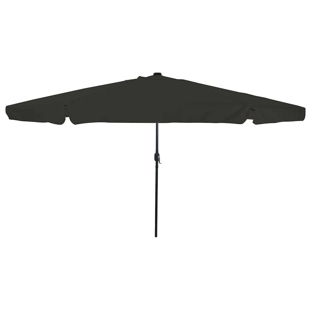 Gartenparasol Schwarz 395 x 395 x 245 cm Polyester und Stahl
