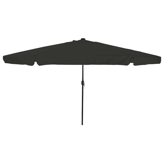 Gartenparasol Schwarz 395 x 395 x 245 cm Polyester und Stahl