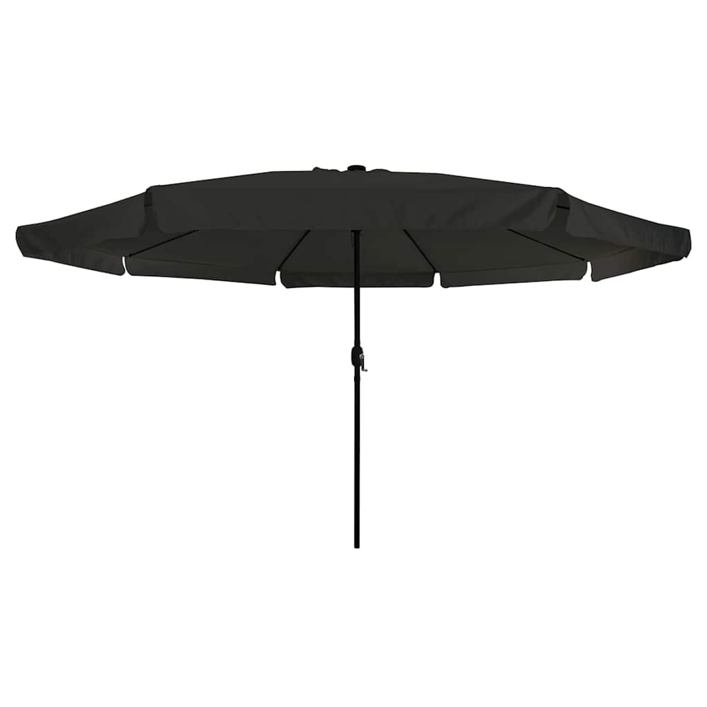 Gartenparasol Schwarz 395 x 395 x 245 cm Polyester und Stahl