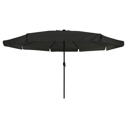 Gartenparasol Schwarz 395 x 395 x 245 cm Polyester und Stahl