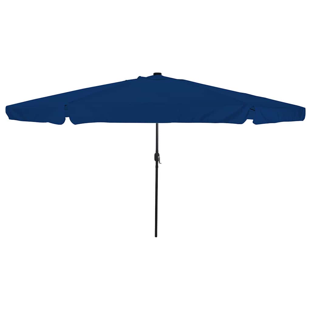 Gartenparasol Blau und Schwarz 395 x 395 x 245 cm