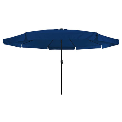 Gartenparasol Blau und Schwarz 395 x 395 x 245 cm