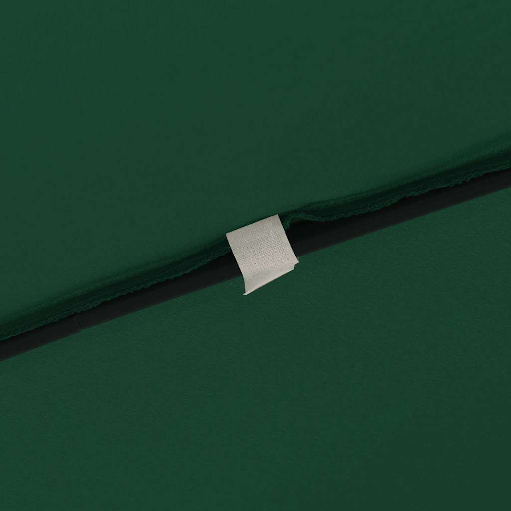 Gartenparasol Grün und Schwarz 295 x 295 x 245 cm