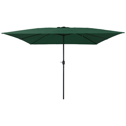 Gartenparasol Grün und Schwarz 295 x 295 x 245 cm