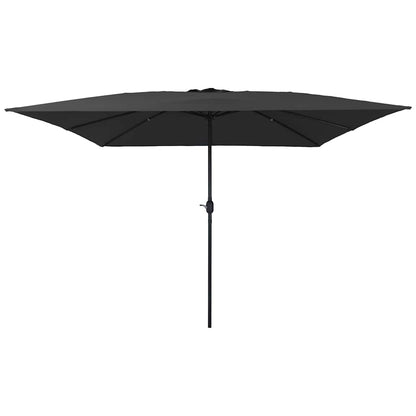 Gartenparasol Anthrazit und Schwarz 295 x 295 x 245 cm