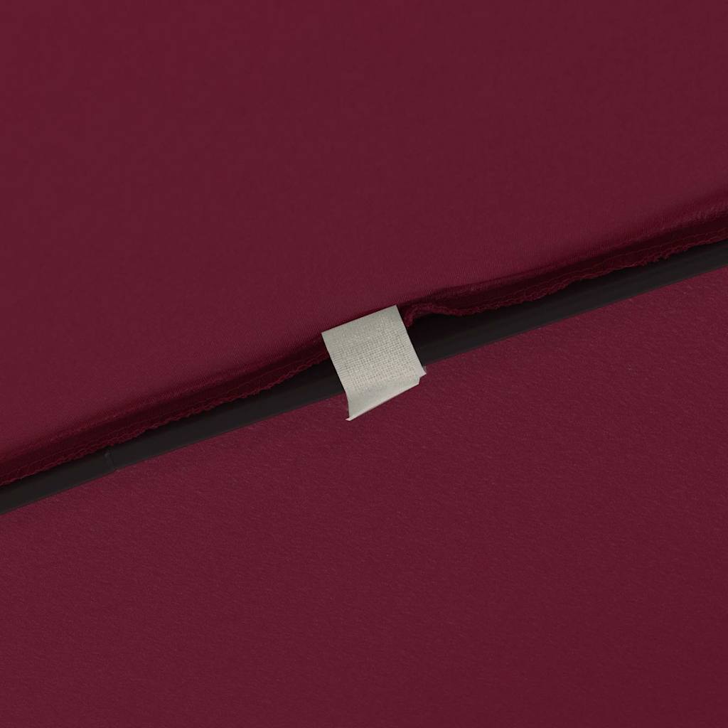 Gartenparasol Rot und Schwarz 295 x 295 x 245 cm