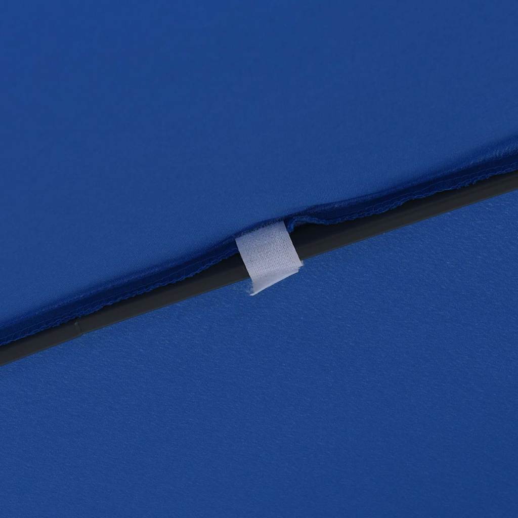 Gartenparasol Blau und Schwarz 295 x 295 x 245 cm