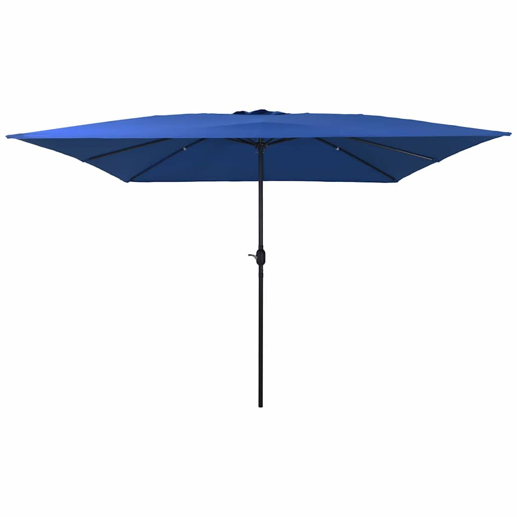 Gartenparasol Blau und Schwarz 295 x 295 x 245 cm