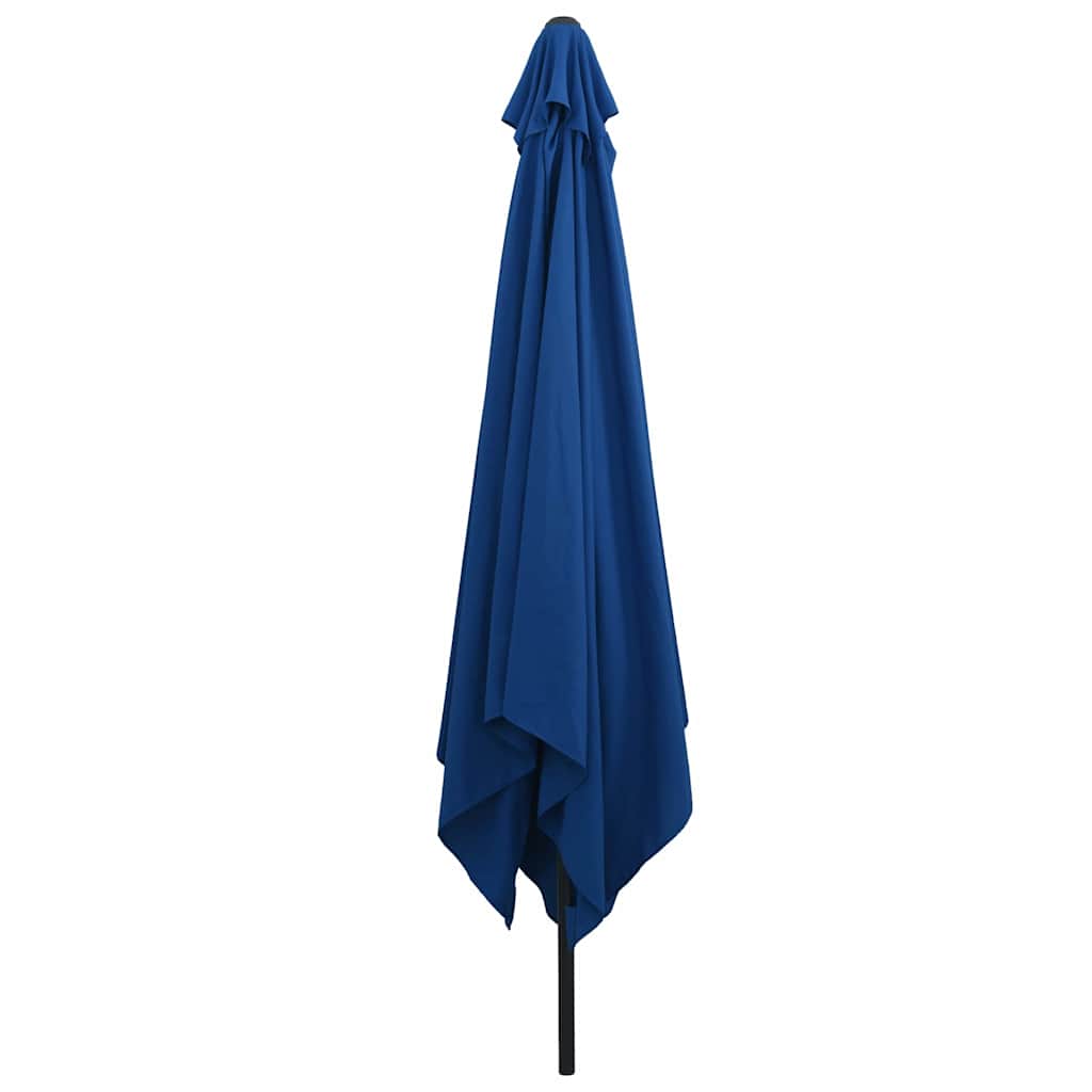 Gartenparasol Blau und Schwarz 295 x 295 x 245 cm