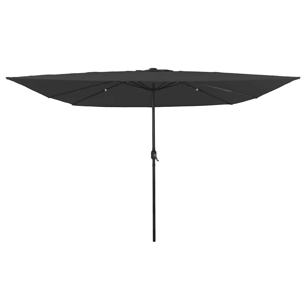 Gartenparasol Anthrazit und Schwarz 295 x 295 x 245 cm