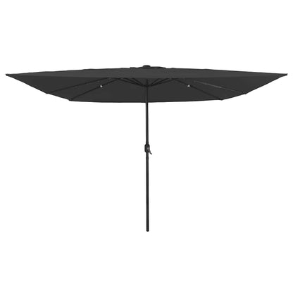 Gartenparasol Anthrazit und Schwarz 295 x 295 x 245 cm