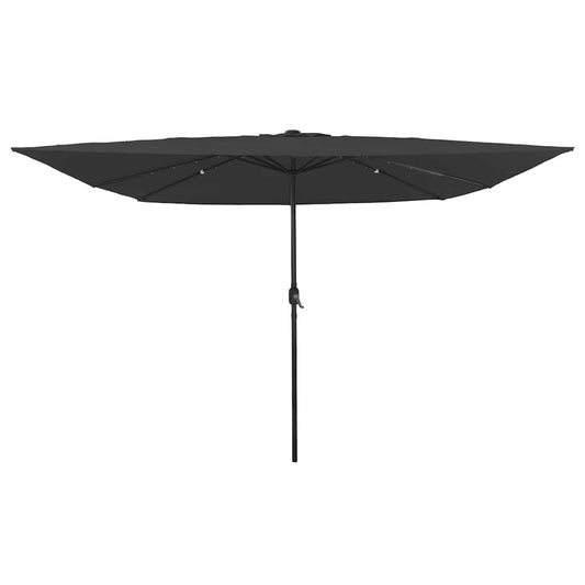 Gartenparasol Anthrazit und Schwarz 295 x 295 x 245 cm