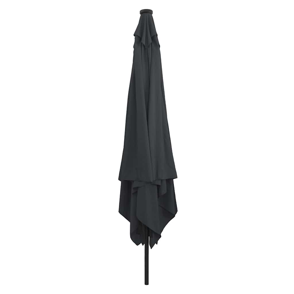 Gartenparasol Anthrazit und Schwarz 295 x 295 x 245 cm