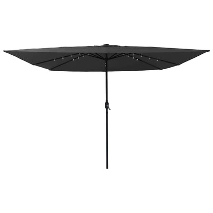 Gartenparasol Anthrazit und Schwarz 295 x 295 x 245 cm