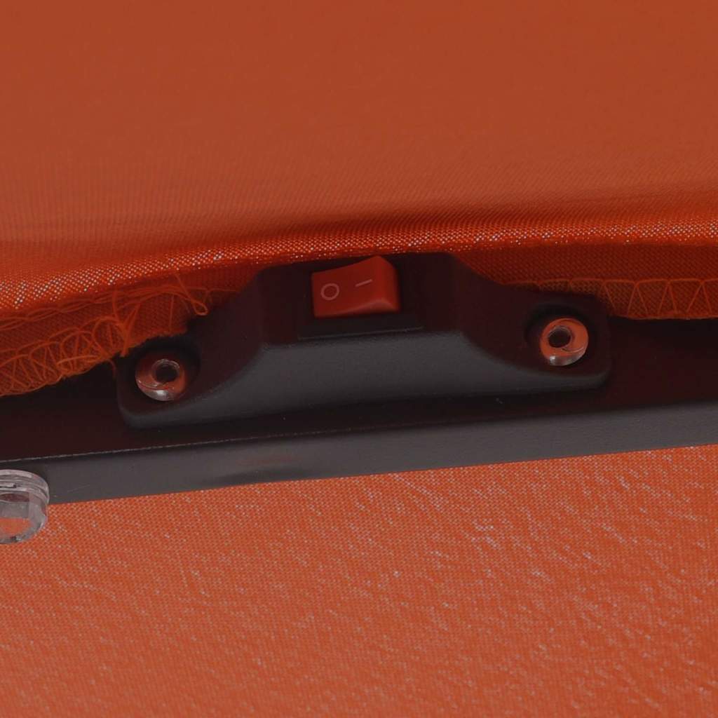 Gartenparasol Rot und Schwarz 295 x 295 x 245 cm