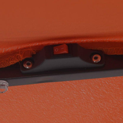 Gartenparasol Rot und Schwarz 295 x 295 x 245 cm