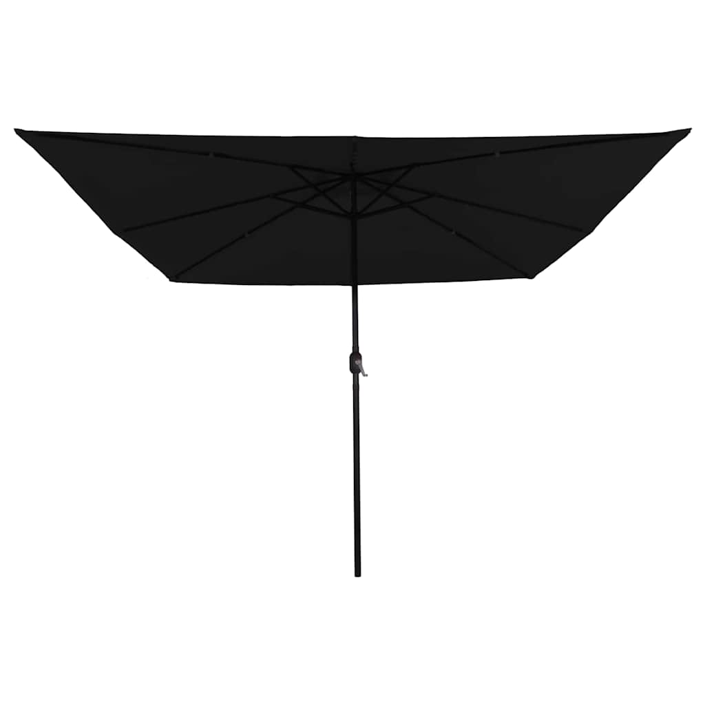 Gartenparasol Schwarz 295 x 295 x 245 cm Polyester und Stahl