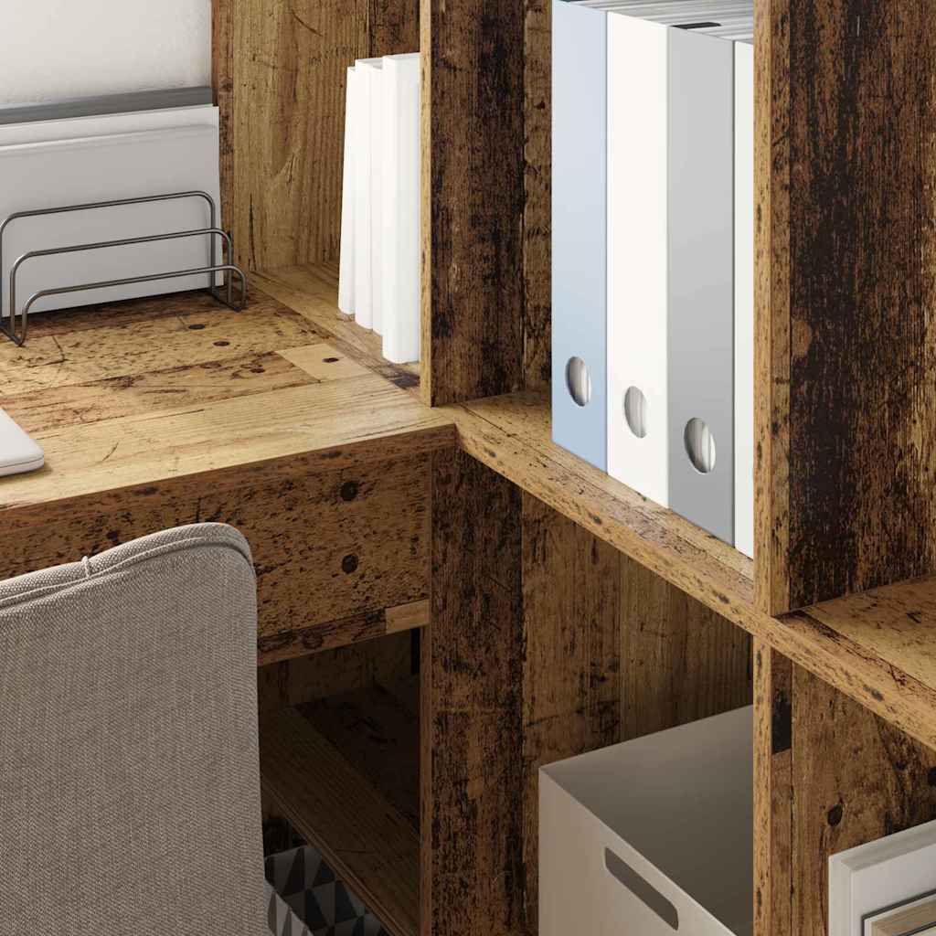 Eck-Schreibtisch Altholz 101,5 x 149,5 x 149,5 cm Holzwerkstoff