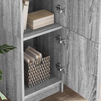Schreibtisch mit Stauraum 2 pcs Grau Sonoma 102 x 50 x 124 cm