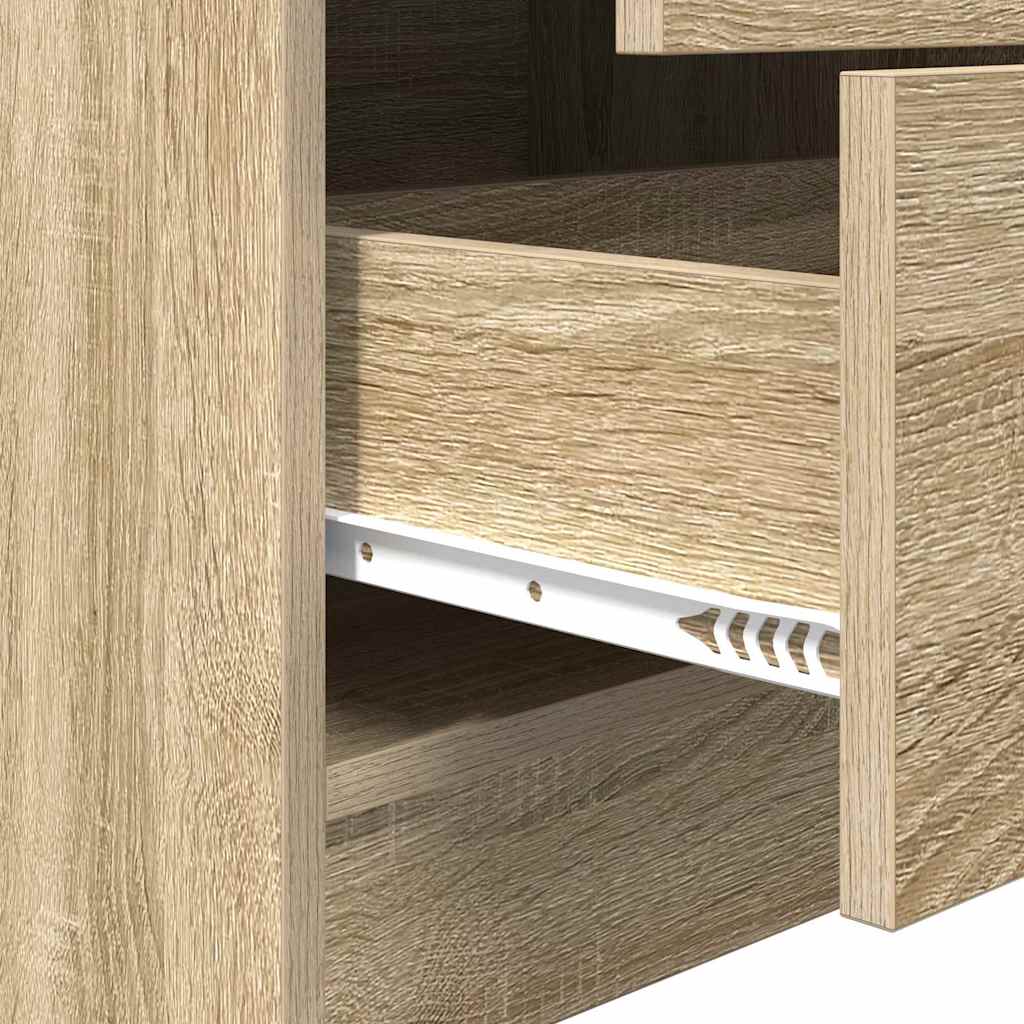 Schreibtisch mit Stauraum 2 pcs Sonoma-Eiche Holzwerkstoff