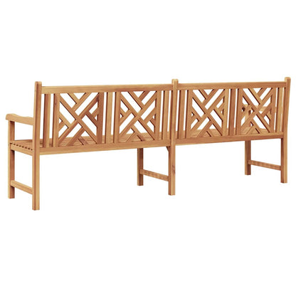 Gartenbank Braun 228 x 60 x 90 cm Teak-Massivholz